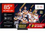 TCL Mini-LED-Fernseher "85Q8CX1", Energieeffizienz: E, schwarz, 85 ″, Fernseher, Audio von Bang & Olufsen, Smart TV, Apple TV, 144Hz, 4K, Dolby Vision, Mini-LED-Fernseher