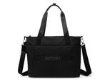 Wickeltasche HUGGIES BABYWEAR "TD-BAG", Baby, schwarz, Web, Baumwollmischung, unifarben, Taschen Wickeltasche, mit extra Wickelunterlage