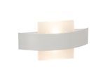 BRILLIANT Wandleuchte "Solution", weiß, 2, H: 13,6cm, 1 Stk., Leuchten, LED Wandlampe 26cm quadratisch weiß, Wandleuchte