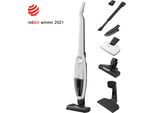 AEG Akku-Hand-und Stielstaubsauger "HYGIENIC 5000 AKKU-STAUBSAUGER (AS52H212XN)", weiß (shell weiß), B:14cm H:110,5cm T:25,5cm, Akkusauger, 2in1, leise 79 dB(A), 58 % Recyclingmaterial, bis zu 50 Min. Laufzeit, Akku-Hand-und Stielstaubsauger
