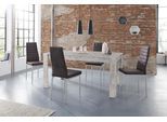 Essgruppe OTTO HOME "Lynn160/Kate", grau (beton optik, anthrazit), B:160cm, Sitzmöbel-Sets, Essgruppe, Tisch mit 4 Stühlen, Belastbarkeit 120 KG
