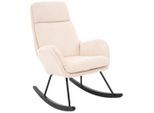 Livetastic , Creme , Textil , Kautschukholz , massiv , 70x105x87 cm , Schaukelfunktion ,