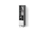 MIDISCHRANK Fucino Weiß Hochglanz 30 x 130.6 cm kleine Tür