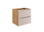WASCHTISCHUNTERSCHRANK 60cm Elora Beige und Holz