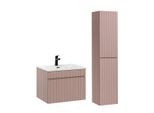 BADMÖBEL 60cm Zelie 2er-Set Rose