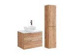 BADMÖBEL 80.4cm April 2er-Set Holz