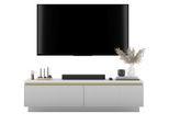 TV-LOWBOARD Selene Weiß matt 140 cm mit Sockel
