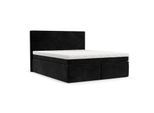 BOXBETT Zalla 140/200 cm Schwarz im Kronos Stoff