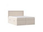BOXBETT Jodan 120/200 cm Hellbeige im Baloo Stoff