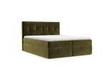 BOXBETT Tivra 180/200 cm Olivgrün im Kronos Stoff