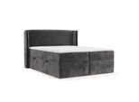 BOXBETT Viva 160/200 cm Anthrazit im Lotta Stoff