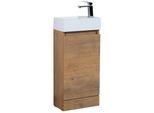 GÄSTE-WC-MÖBELSET Peru 2 Teile Eiche - 40 x 22 x 89 cm