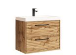BADMÖBEL-SET Etna 2 Teile Eiche - 60 x 35 x 51 cm