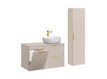BADMÖBEL 100.8cm Adriel 2er-Set Kaschmir