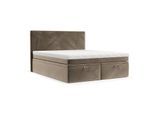 BOXBETT Zalla 180/200 cm Taupe im Paros Stoff