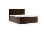 BOXBETT Arivo 180/200 cm Braun im Kronos Stoff