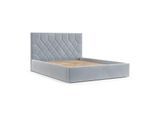 POLSTERBETT Brisa 160/200 cm Hellgrau im Paros Stoff