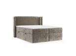 BOXBETT Viva 140/200 cm Beige im Lotta Stoff