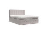 BOXBETT Lume 140/200 cm Beige im Riva Stoff