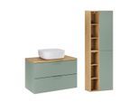 BADMÖBEL 80.6cm Oria 2er-Set Grün