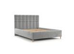 POLSTERBETT Soma 140/200 cm Hellgrau im Lotta Stoff
