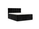BOXBETT Savio 160/200 cm Schwarz im Kronos Stoff