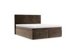 BOXBETT Zalla 180/200 cm Braun im Paros Stoff