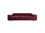 SCHLAFSOFA Wilson 3 Sitzplätze Bordeaux