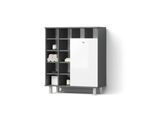BADSCHRANK Fucino Weiß Hochglanz 78.4 x 91.6 cm