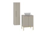 BADMÖBEL 60.6cm Daria 2er-Set Kaschmir