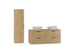 BADMÖBEL 120.6cm Astrid 2er-Set Holz