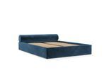 POLSTERBETT Solvo mit Stauraum 140/200 cm Dunkelblau im Kronos Stoff