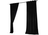 VORHANG 2ER SET MILANO HxB 280x135 cm Schwarz