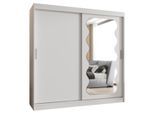 SCHIEBETÜRENSCHRANK mit Spiegel SPOTI 200/200/62 2-türig