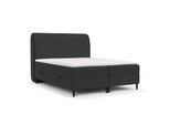 BOXBETT Lunaro 160/200 cm Anthrazit im Bubble Stoff