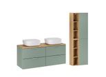 BADMÖBEL 120.6cm Oria 2er-Set Grün