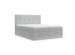 BOXBETT Tivra 200/200 cm Hellgrau im Riva Stoff