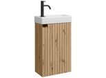 GÄSTE-WC-MÖBELSET Bosco 2 Teile Eiche - 40 x 22 x 68 cm