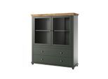 GESCHIRRSCHRANK Martin Grün und Holz