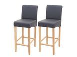 BARHOCKER Grau 2er-Set