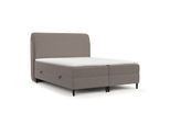BOXBETT Lunaro 180/200 cm Beige im Bubble Stoff