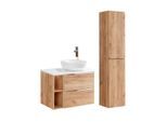 BADMÖBEL 80.4cm April 2er-Set Holz