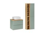 BADMÖBEL 60.6cm Oria 2er-Set Grün