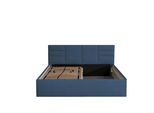 POLSTERBETT Madera Blau 180 x 200 x 40 cm Stauraum unter der Liegefläche Mit hochwertiger Matratze H3 (bis 120 kg) und Lattenrost