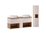 BADMÖBEL 140.4cm Riva 2er-Set Kaschmir