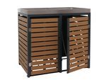 MÜLLTONNENVERKLEIDUNG Teak Dekor