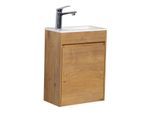 GÄSTE-WC-MÖBELSET Sinta 2 Teile Eiche - 40 x 22 x 54 cm