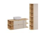 BADMÖBEL 120.4cm Azel 2er-Set Kaschmir