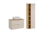 BADMÖBEL 80.6cm Azel 2er-Set Kaschmir