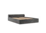 POLSTERBETT Solvo mit Stauraum 200/200 cm Stahl im Kronos Stoff